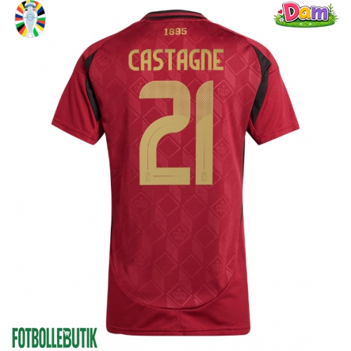 Belgien Timothy Castagne #21 Hemmatröja Kvinnor EM 2024 Kortärmad